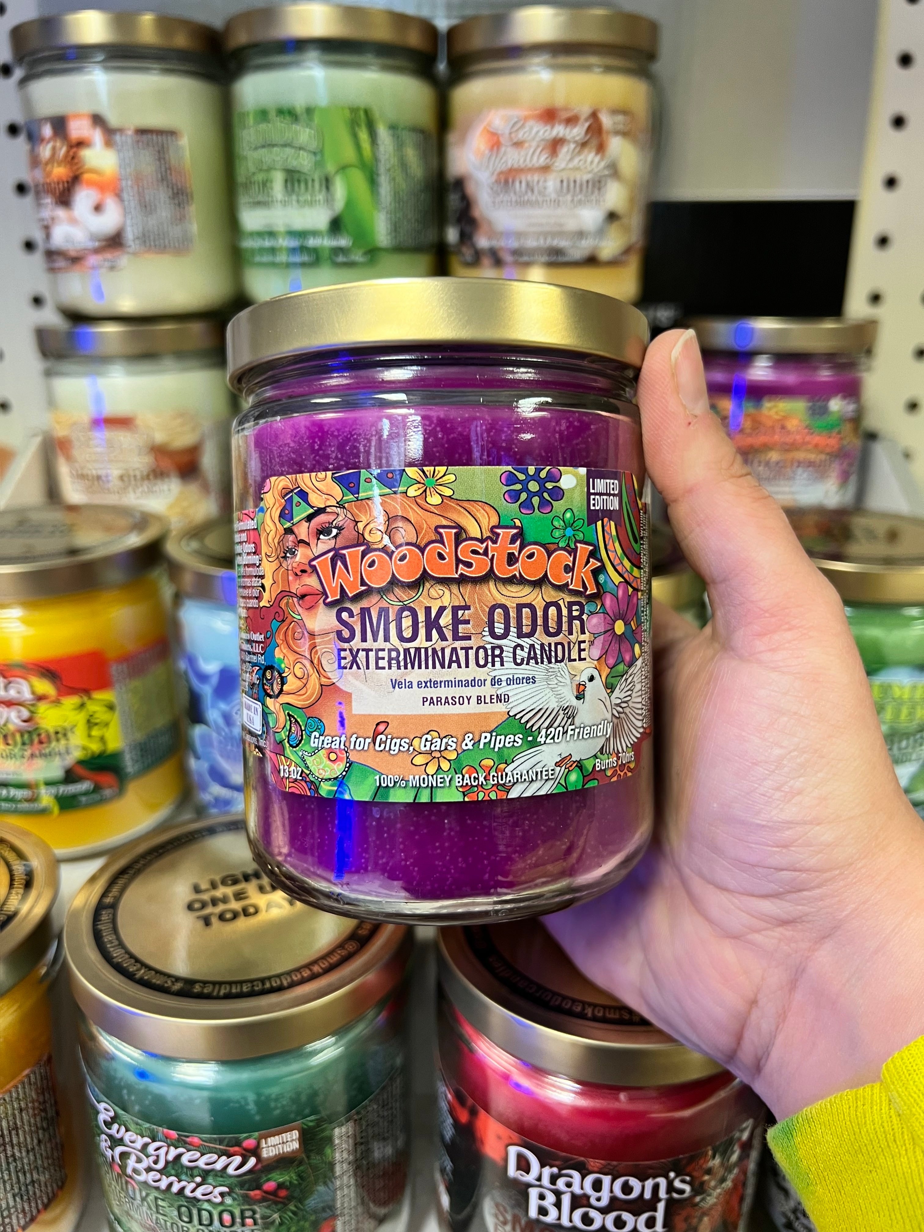 Smoke odor store candles