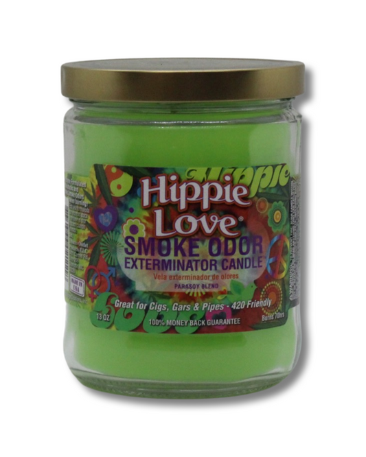 Smoke Odor Exterminator Candle Hippie Love